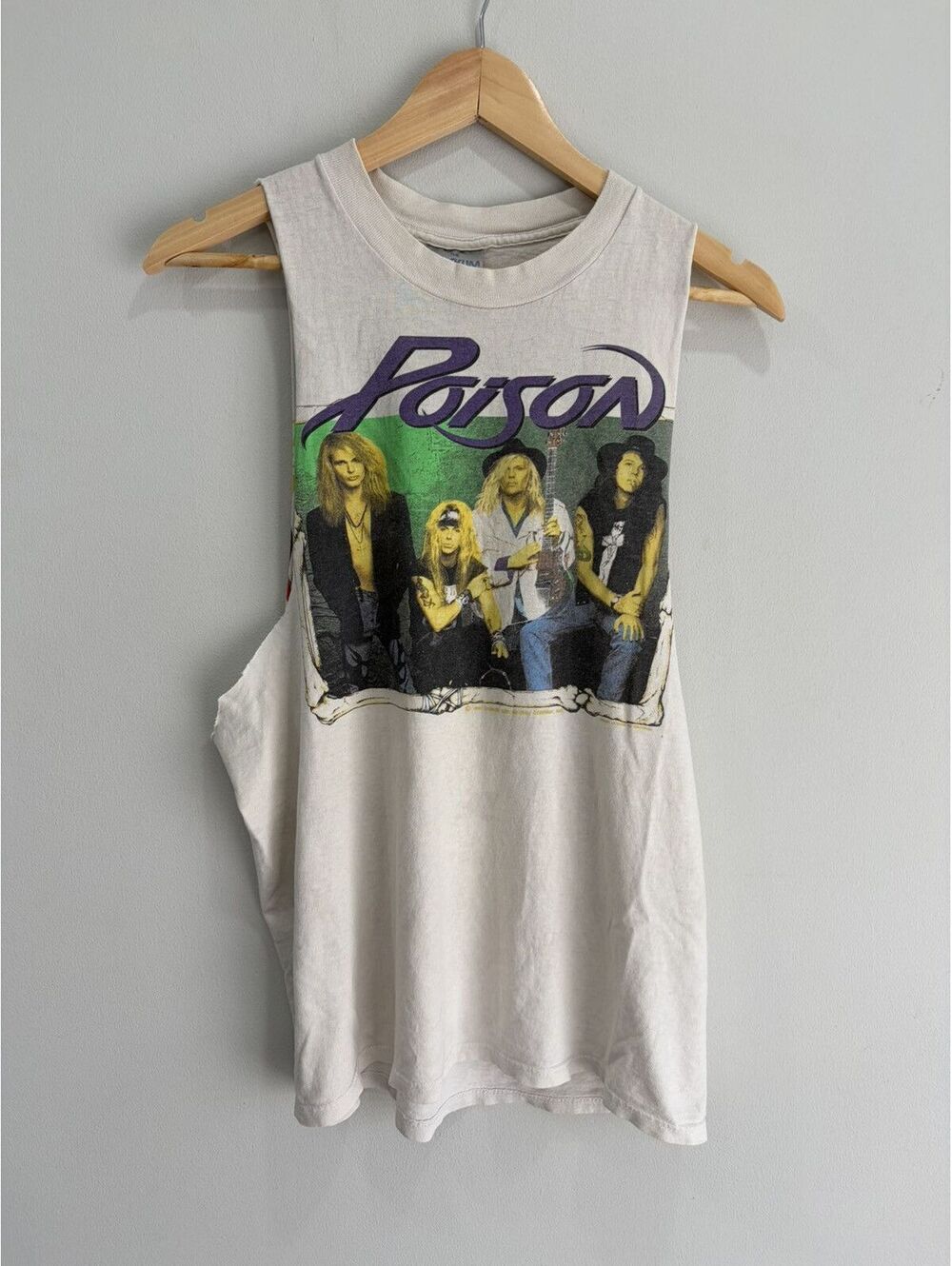 Vintage Poison Band Tee Shirt sleeveless 1991